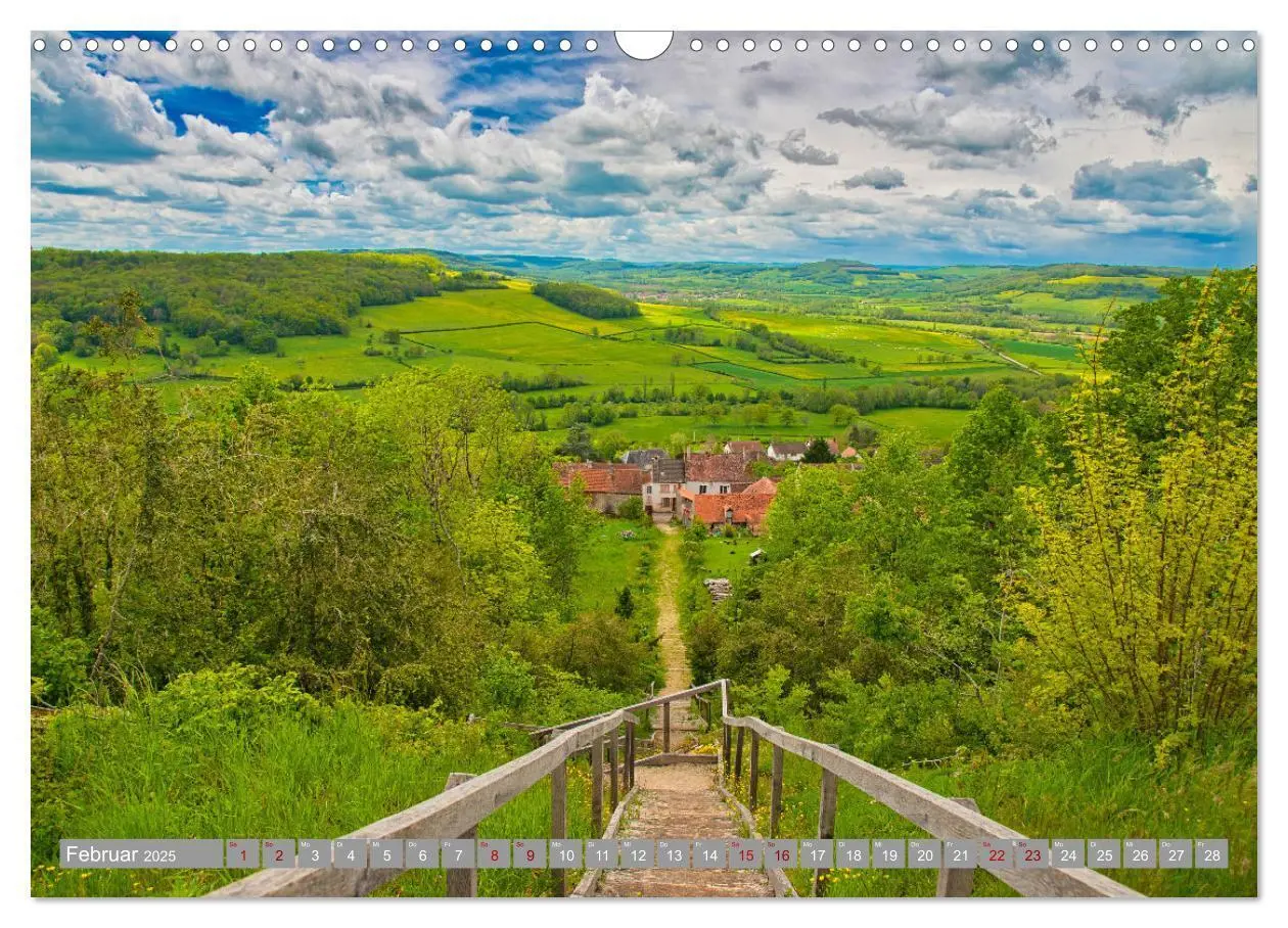 Bild: 9783435050895 | Zauberhaftes Burgund (Wandkalender 2025 DIN A3 quer), CALVENDO...