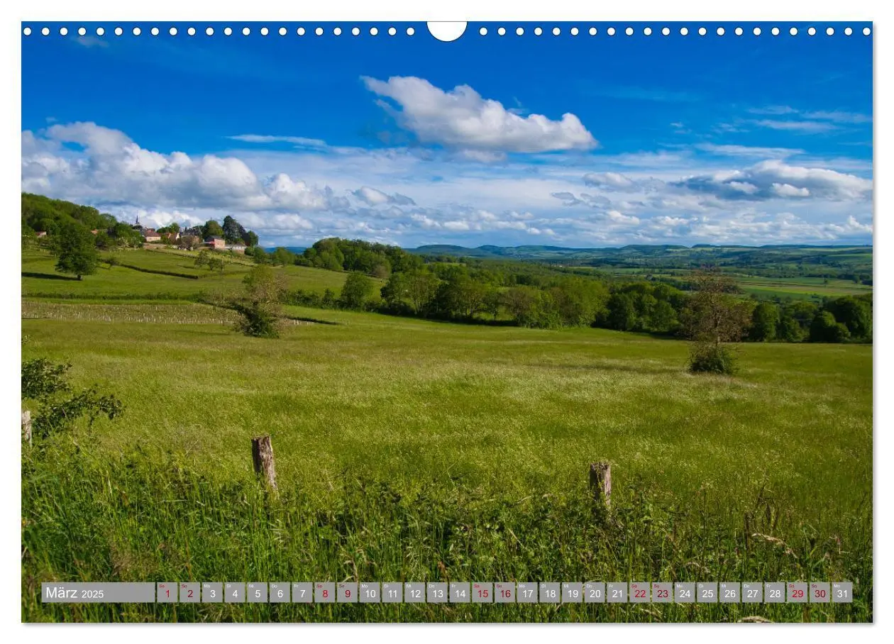 Bild: 9783435050895 | Zauberhaftes Burgund (Wandkalender 2025 DIN A3 quer), CALVENDO...