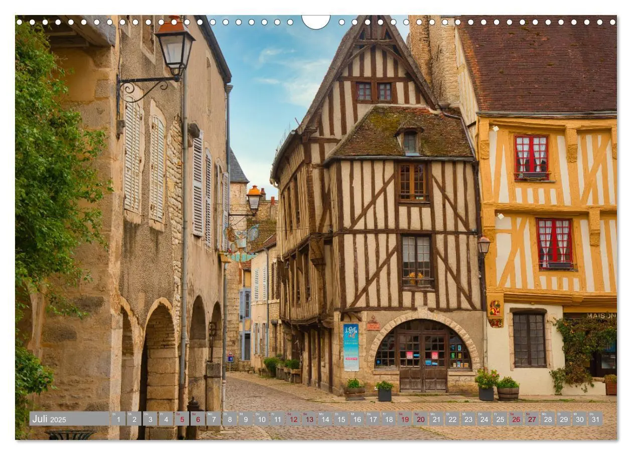Bild: 9783435050895 | Zauberhaftes Burgund (Wandkalender 2025 DIN A3 quer), CALVENDO...