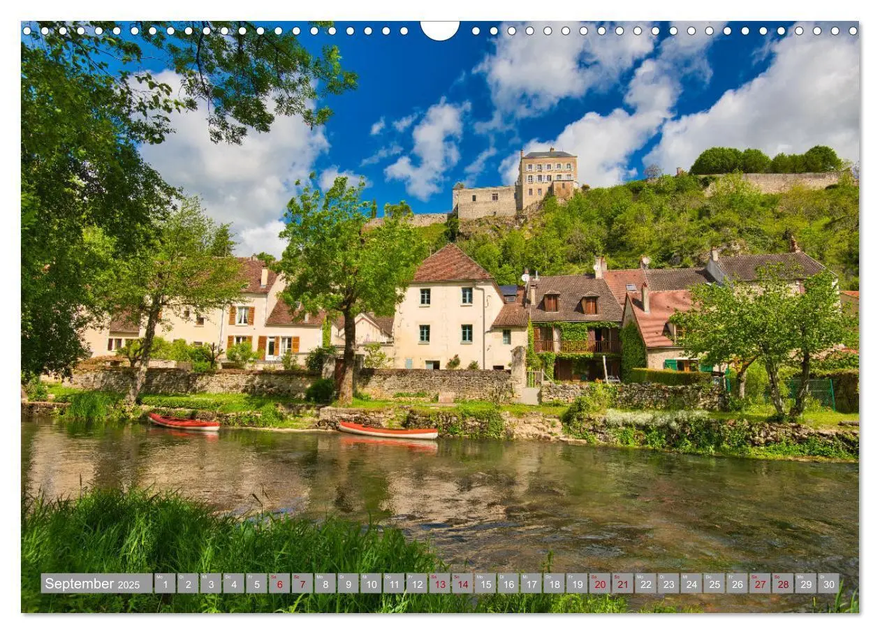 Bild: 9783435050895 | Zauberhaftes Burgund (Wandkalender 2025 DIN A3 quer), CALVENDO...