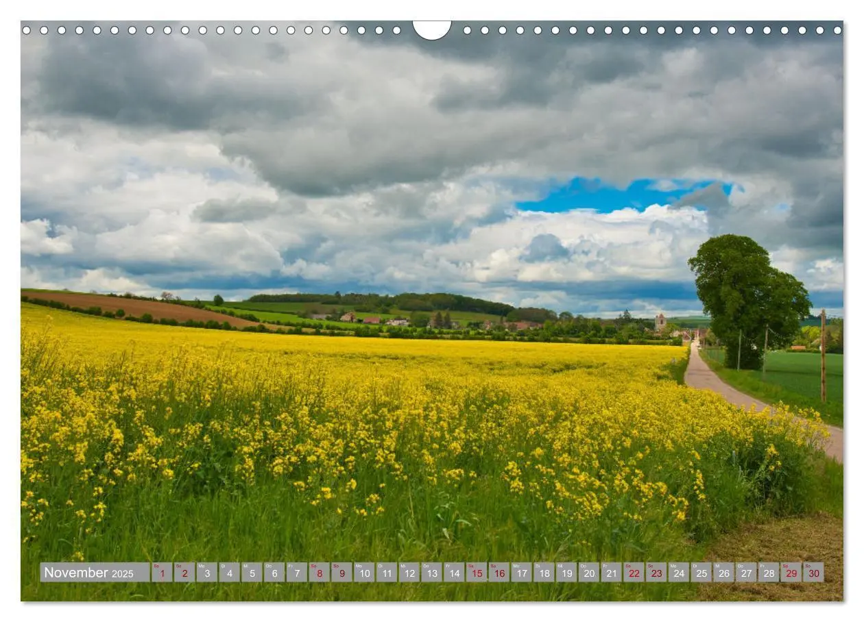 Bild: 9783435050895 | Zauberhaftes Burgund (Wandkalender 2025 DIN A3 quer), CALVENDO...