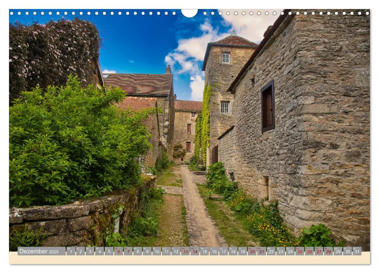 Bild: 9783435050895 | Zauberhaftes Burgund (Wandkalender 2025 DIN A3 quer), CALVENDO...