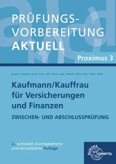 Cover: 9783808520895 | Prüfungsvorbereitung aktuell Kaufmann/-frau für Versicherungen und...