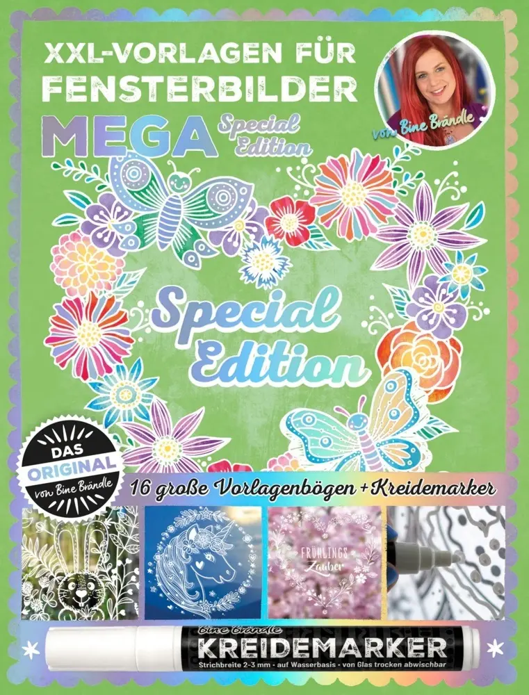 Cover: 9783955350895 | XXL Vorlagen für Fensterbilder, Mega Special Edition von Bine...