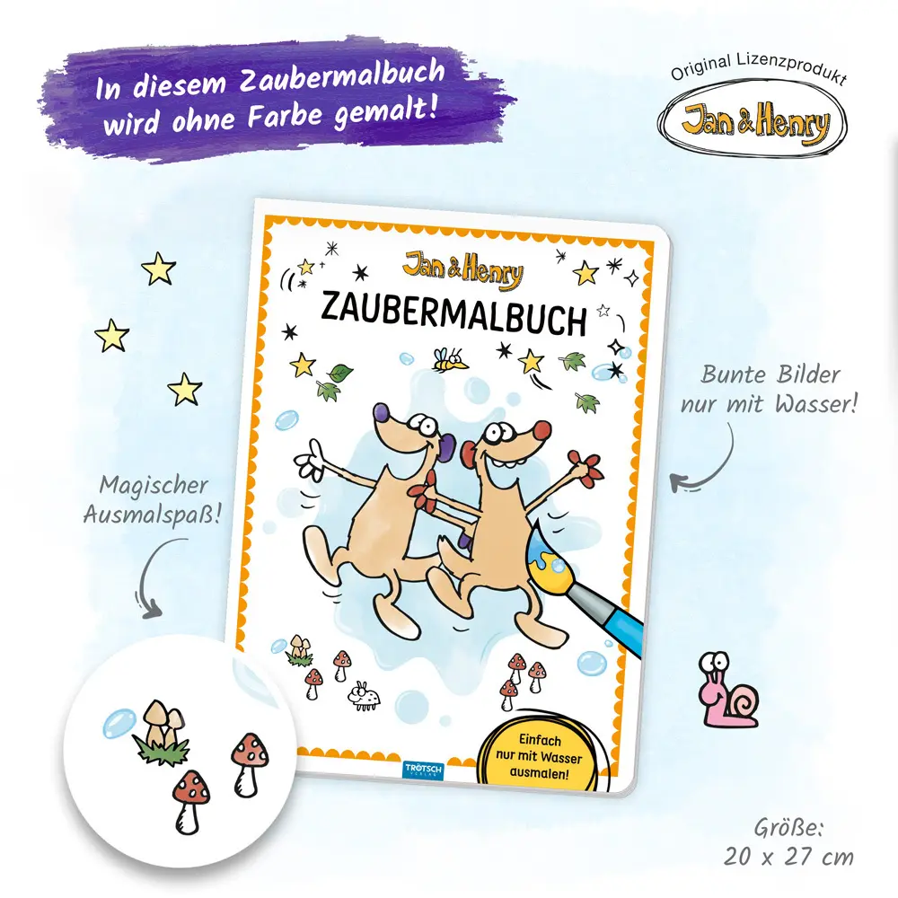 Bild: 9783988020895 | Trötsch Malbuch Jan und Henry Zaubermalbuch | Malbuch Ausmalbuch