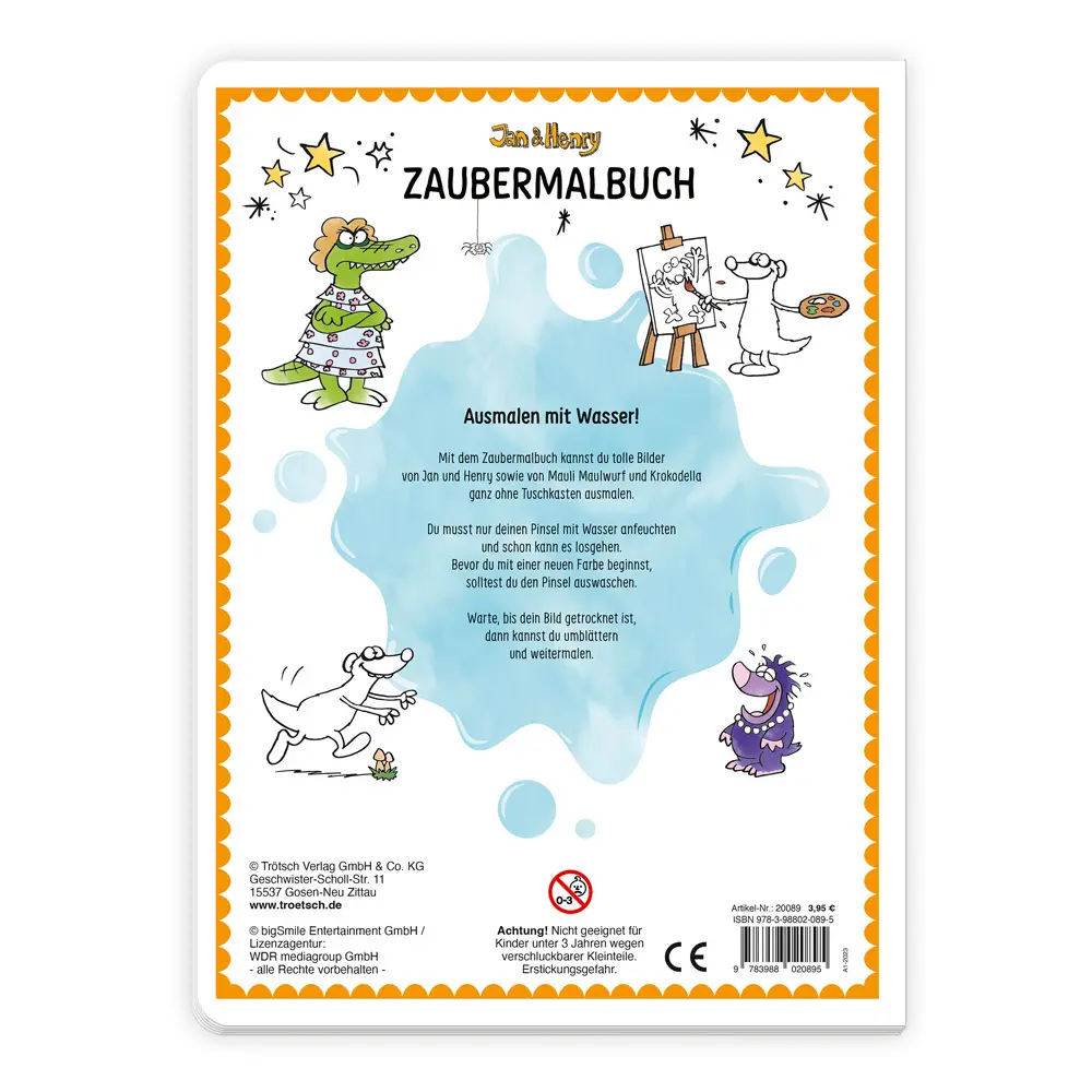 Bild: 9783988020895 | Trötsch Malbuch Jan und Henry Zaubermalbuch | Malbuch Ausmalbuch