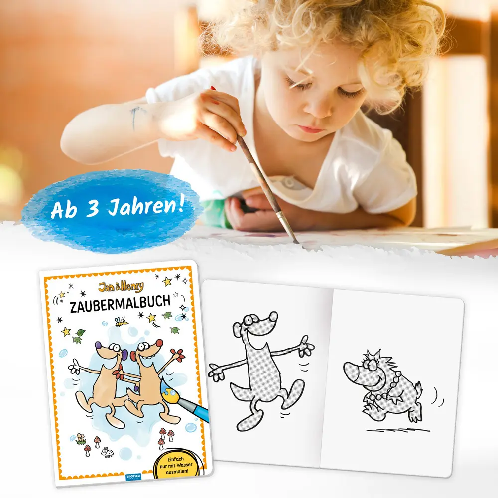 Bild: 9783988020895 | Trötsch Malbuch Jan und Henry Zaubermalbuch | Malbuch Ausmalbuch