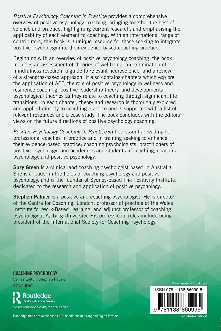 Rückseite: 9781138860995 | Positive Psychology Coaching in Practice | Suzy Green (u. a.) | Buch