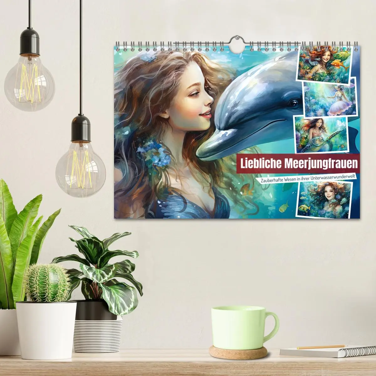 Bild: 9783457370995 | Liebliche Meerjungfrauen (Wandkalender 2026 DIN A4 quer), CALVENDO...