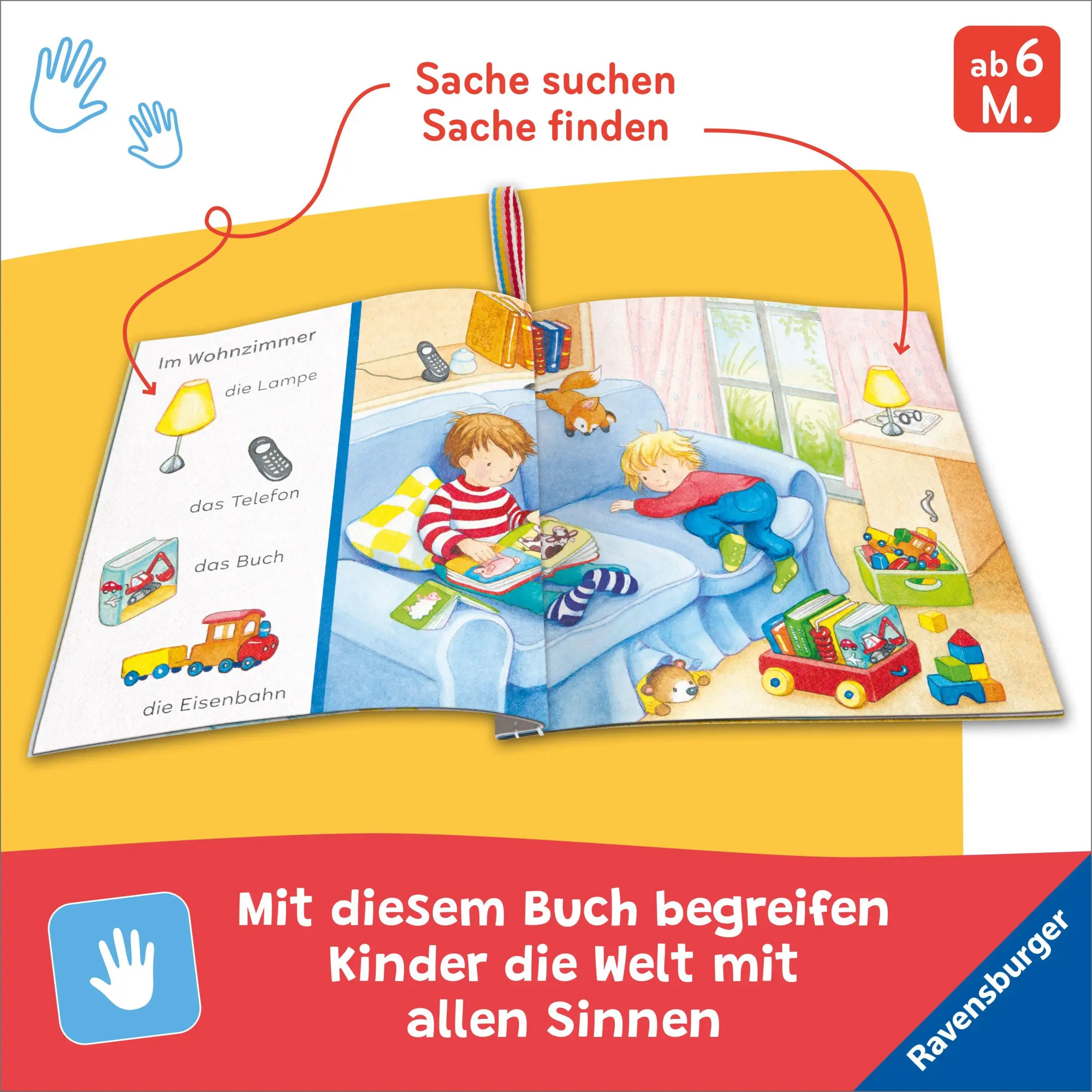 Bild: 9783473420995 | Mein Knuddel-Knautsch-Buch - Sachen suchen. Mein Zuhause | Gruber