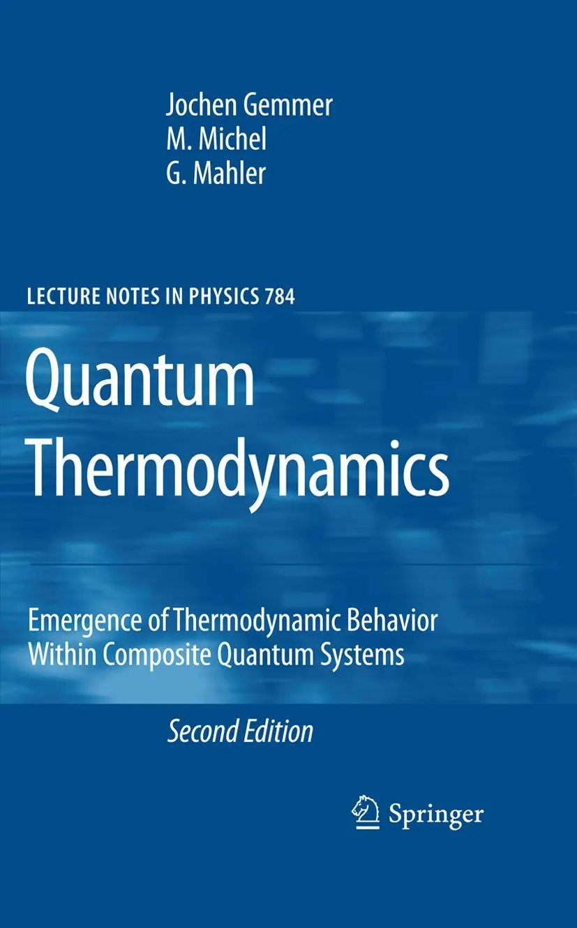 Cover: 9783642260995 | Quantum Thermodynamics | Jochen Gemmer (u. a.) | Taschenbuch | xiv