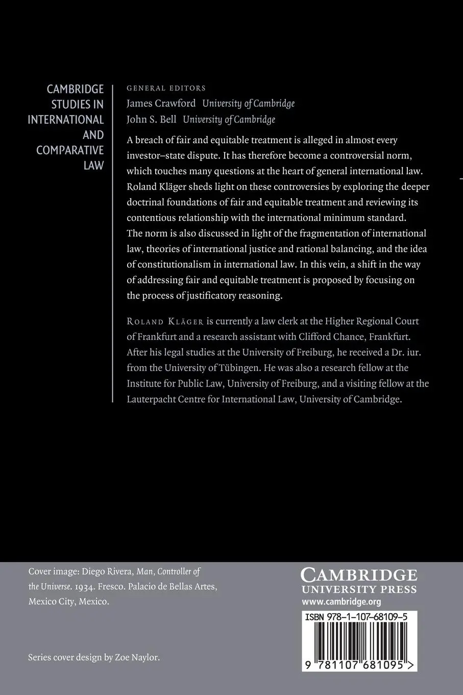 Rückseite: 9781107681095 | 'Fair and Equitable Treatment' in International Investment Law | Buch