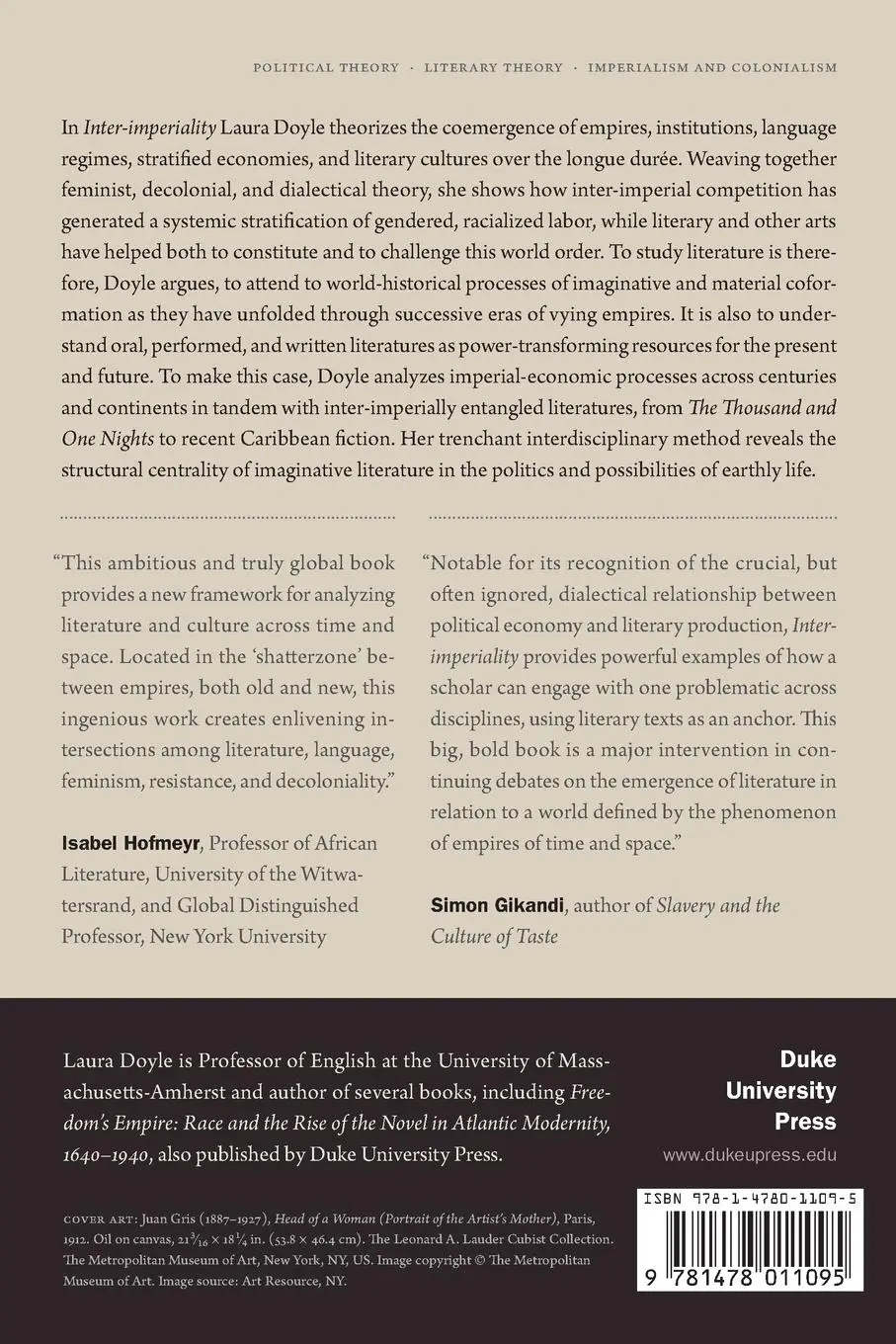 Rückseite: 9781478011095 | Inter-imperiality | Laura Doyle | Taschenbuch | Englisch | 2020