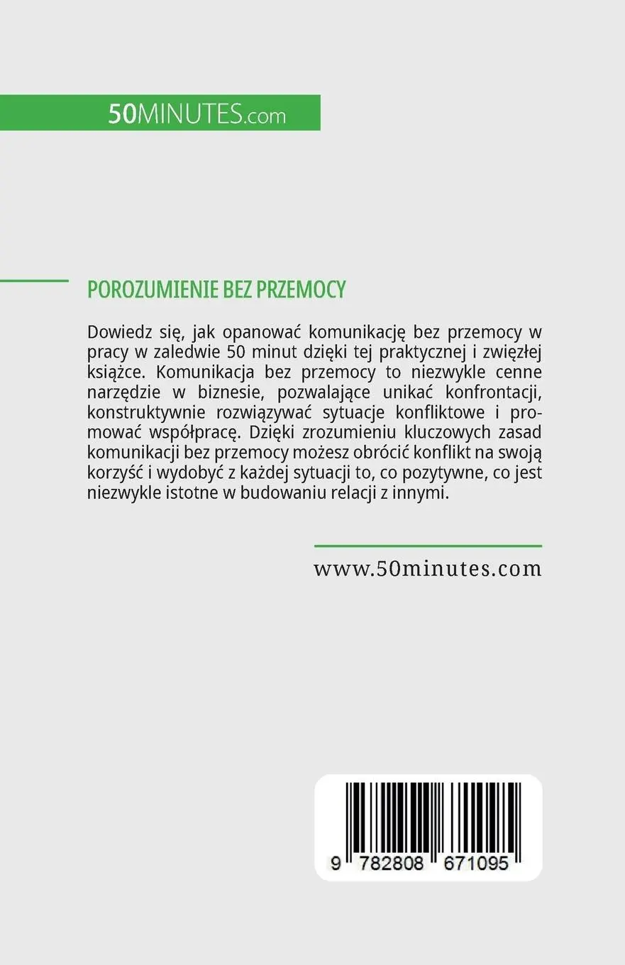 Rückseite: 9782808671095 | Porozumienie bez przemocy | Véronique Bronckart | Taschenbuch | 2023