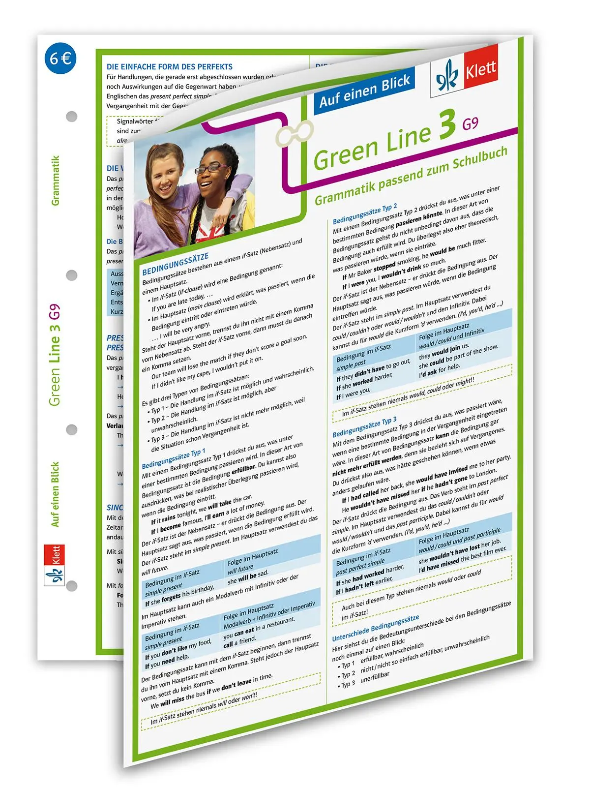 Cover: 9783129261095 | Green Line 3. Auf einen Blick. G9 Klasse 7. Grammatik passend zum...