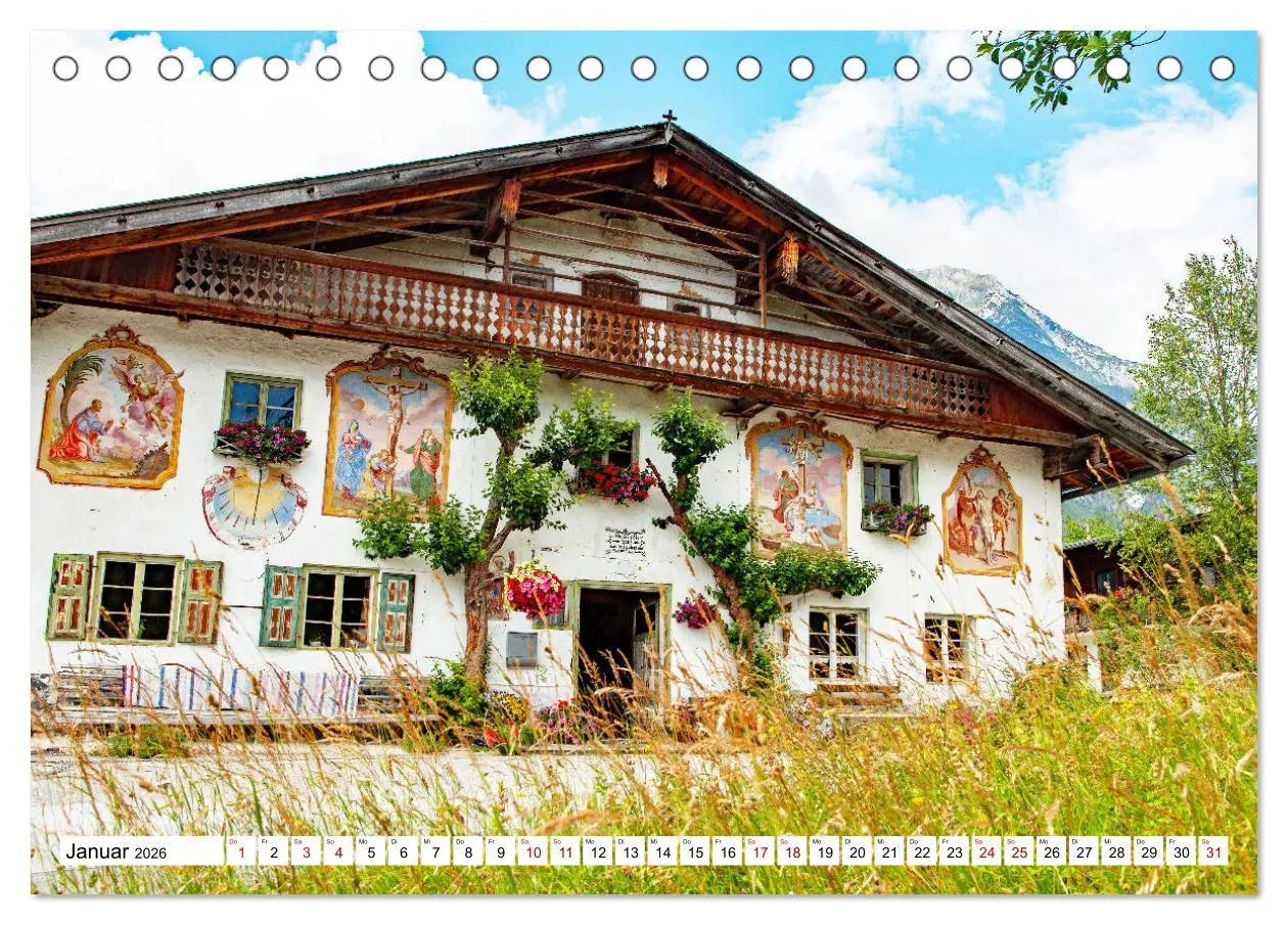 Bild: 9783457401095 | Tiroler Bauernhöfe Mal urig, mal feudal (Tischkalender 2026 DIN A5...