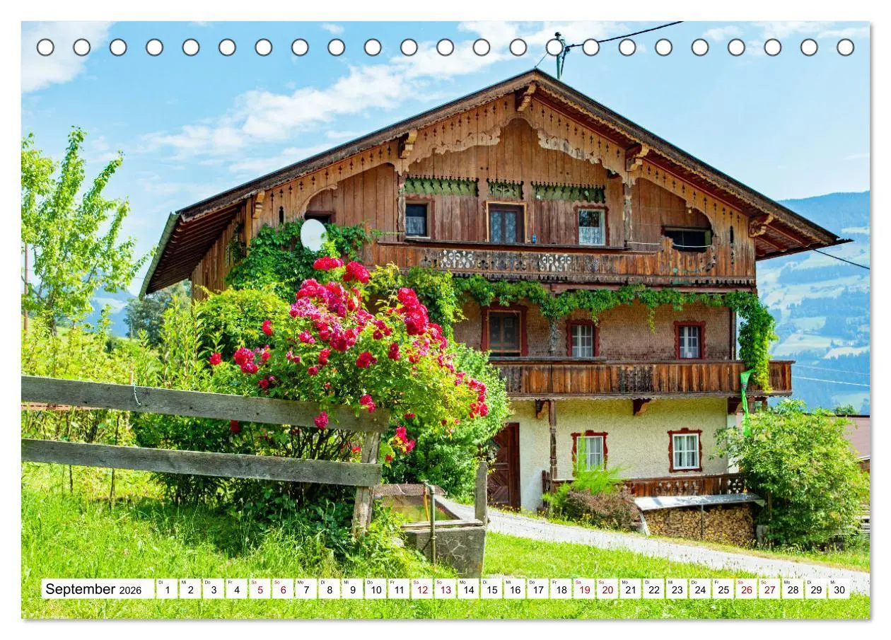 Bild: 9783457401095 | Tiroler Bauernhöfe Mal urig, mal feudal (Tischkalender 2026 DIN A5...