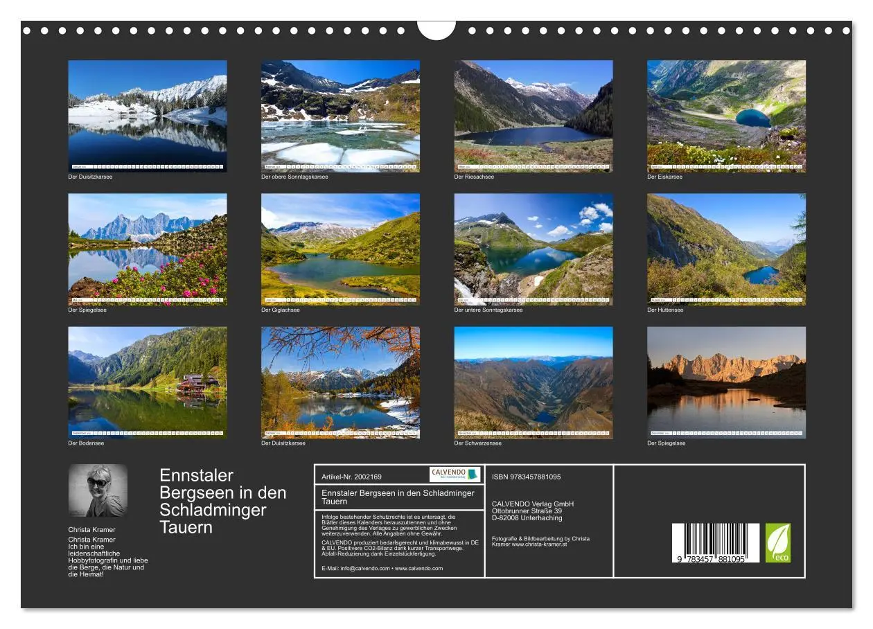 Bild: 9783457881095 | Ennstaler Bergseen in den Schladminger Tauern (Wandkalender 2026...