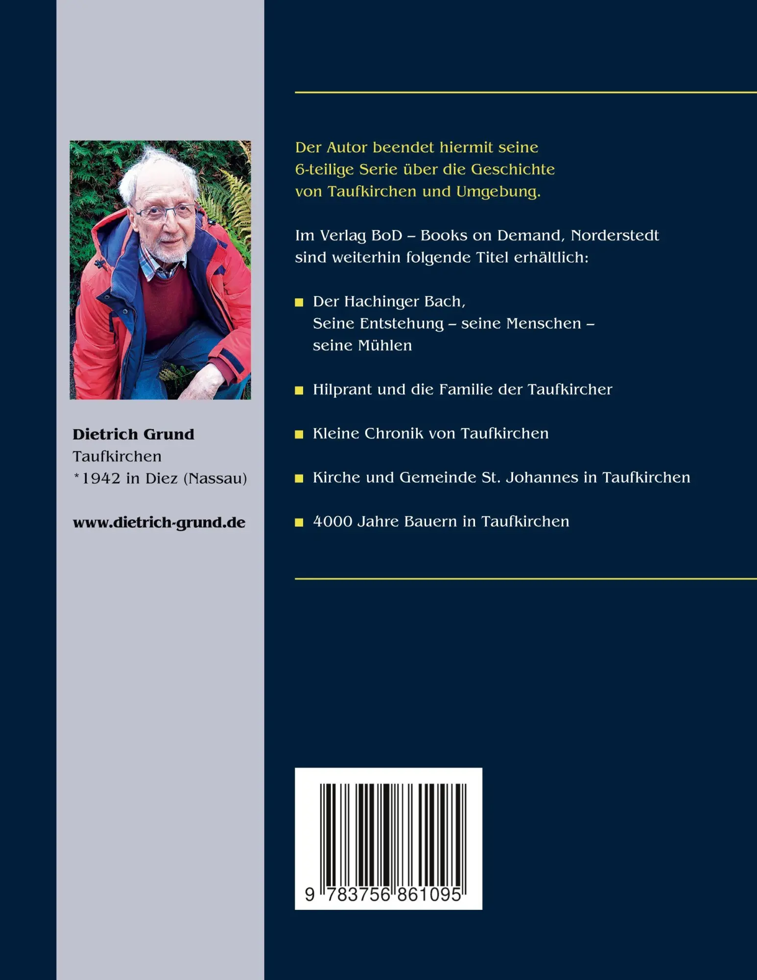 Rückseite: 9783756861095 | Chronik des Hachinger Tales | Dietrich Grund | Taschenbuch | 138 S.