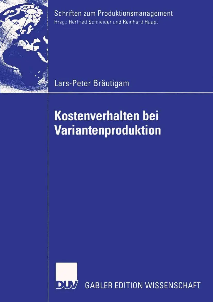 Cover: 9783824481095 | Kostenverhalten bei Variantenproduktion | Lars-Peter Bräutigam | Buch