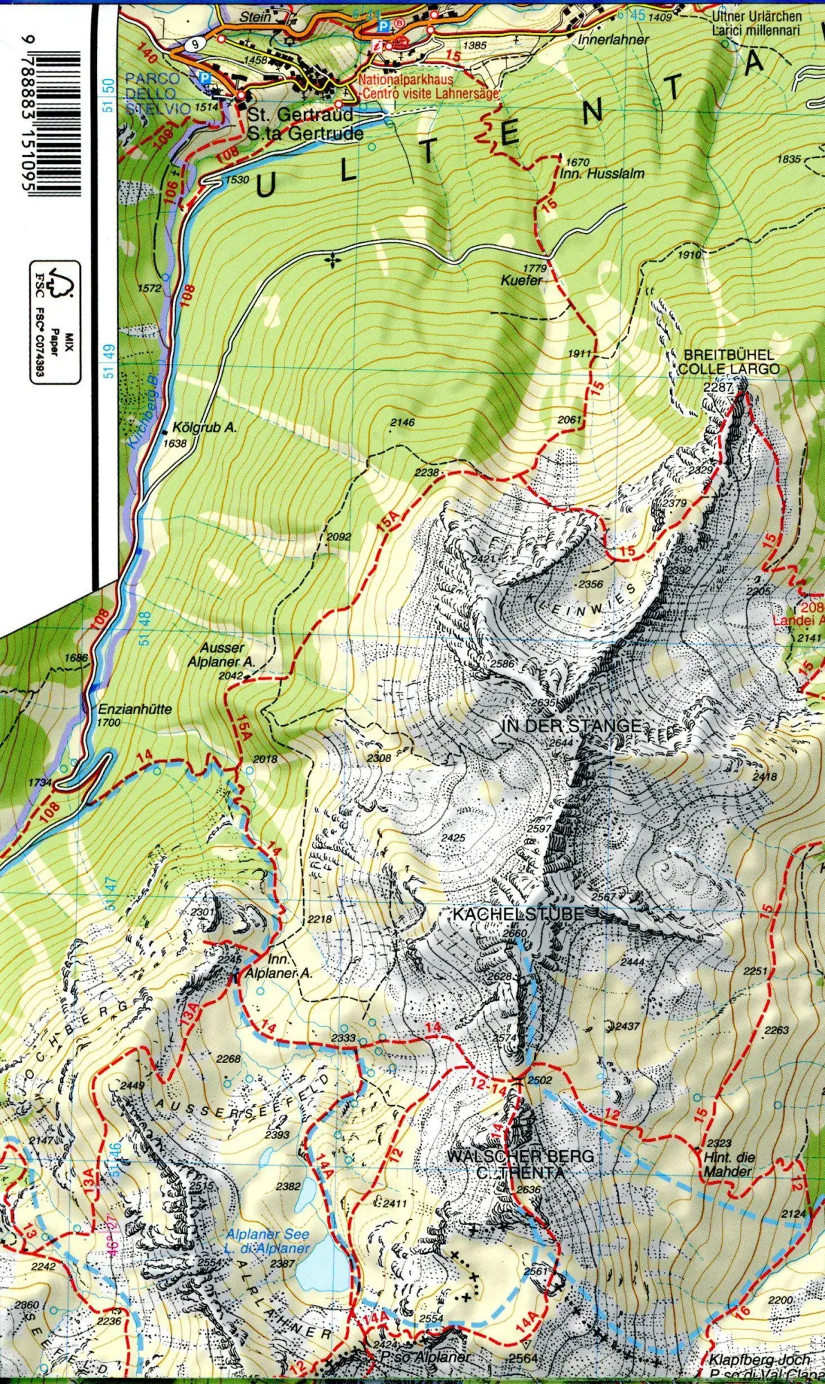 Bild: 9788883151095 | Val di Non - Le Maddalene - Cles - Roén - Mendola 1:25.000 | 2016