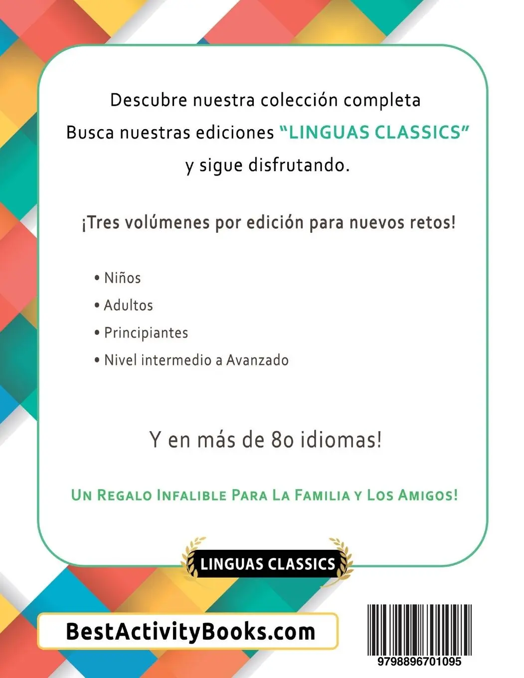 Rückseite: 9798896701095 | APRENDER INGLÉS DIVIRTIÉNDOSE! - PARA NIÑOS | Linguas Classics | Buch