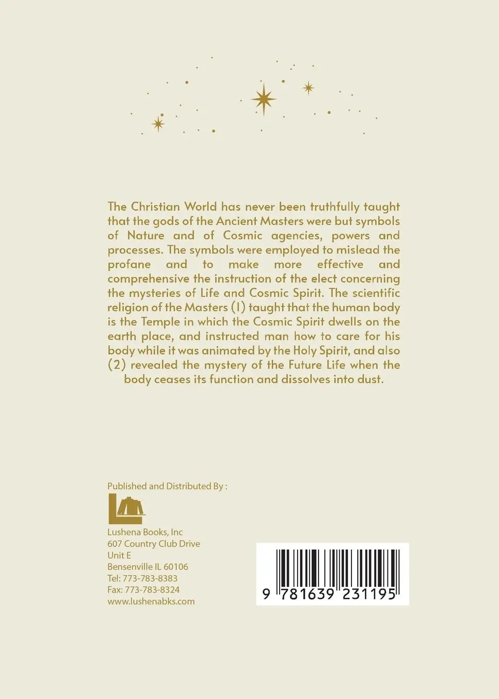 Rückseite: 9781639231195 | Cosmic Science of the Ancient Masters Paperback | Hilton Hotema | Buch