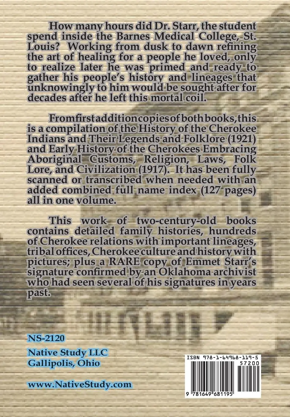 Rückseite: 9781649681195 | Compilation of History of the Cherokee Indians and Early History of...