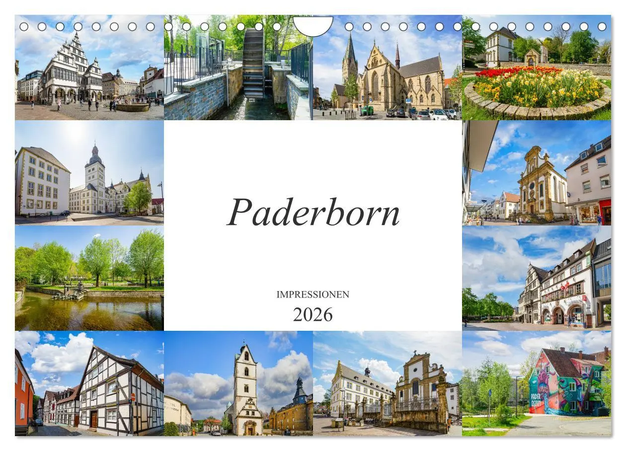 Cover: 9783457701195 | Paderborn Impressionen (Wandkalender 2026 DIN A4 quer), CALVENDO...