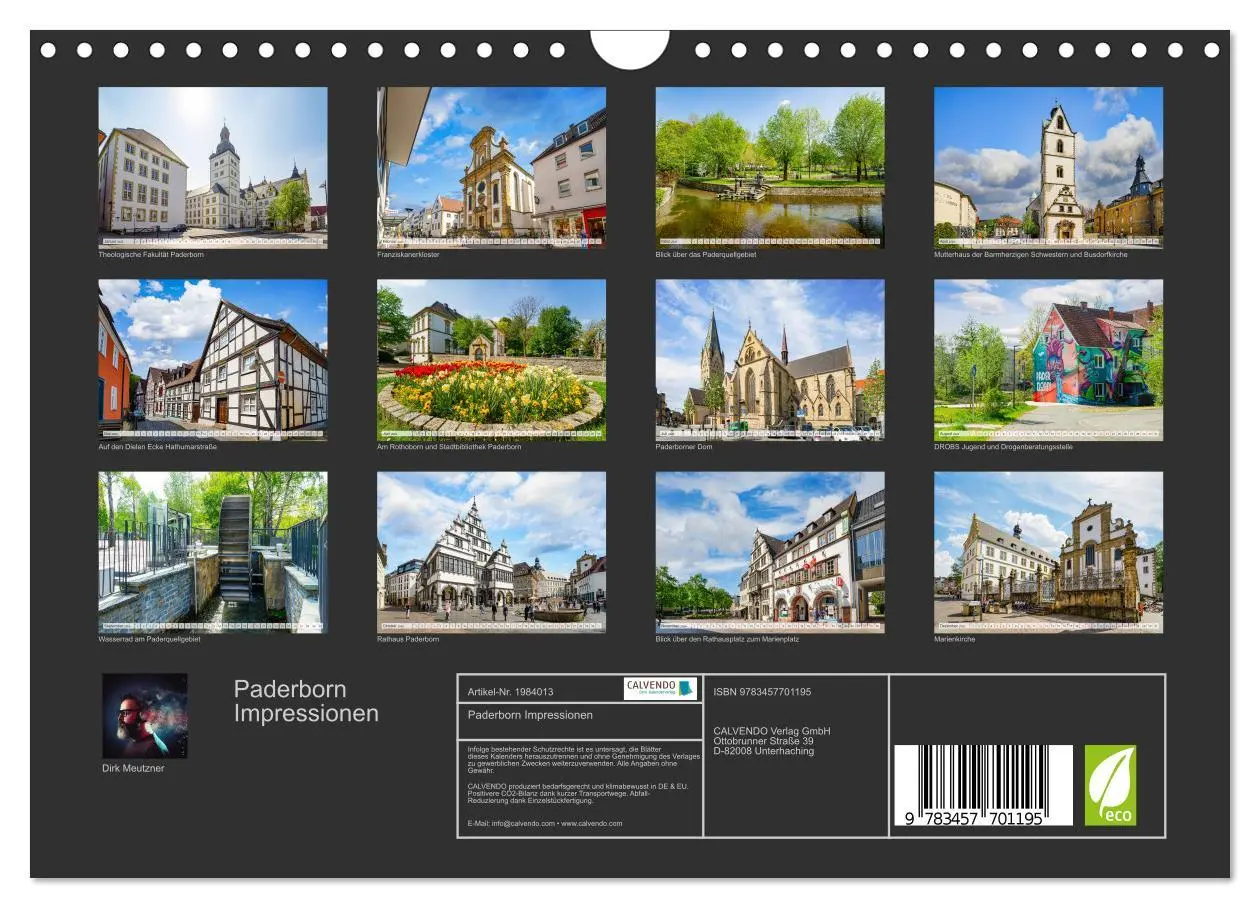 Bild: 9783457701195 | Paderborn Impressionen (Wandkalender 2026 DIN A4 quer), CALVENDO...