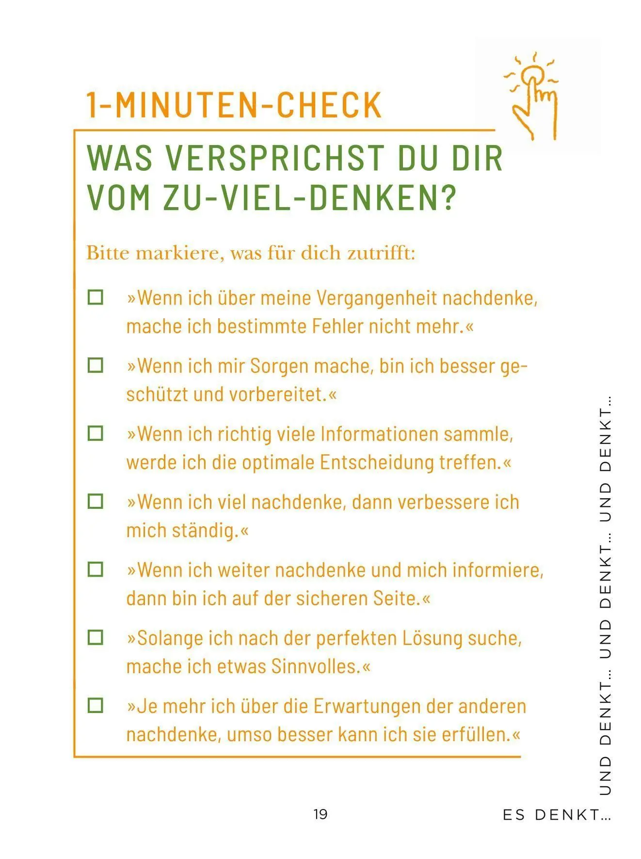 Bild: 9783758901195 | Die 1-Minuten-Strategie gegen Overthinking | Matthias Hammer | Buch