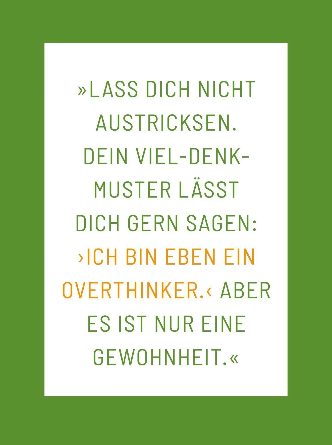 Bild: 9783758901195 | Die 1-Minuten-Strategie gegen Overthinking | Matthias Hammer | Buch