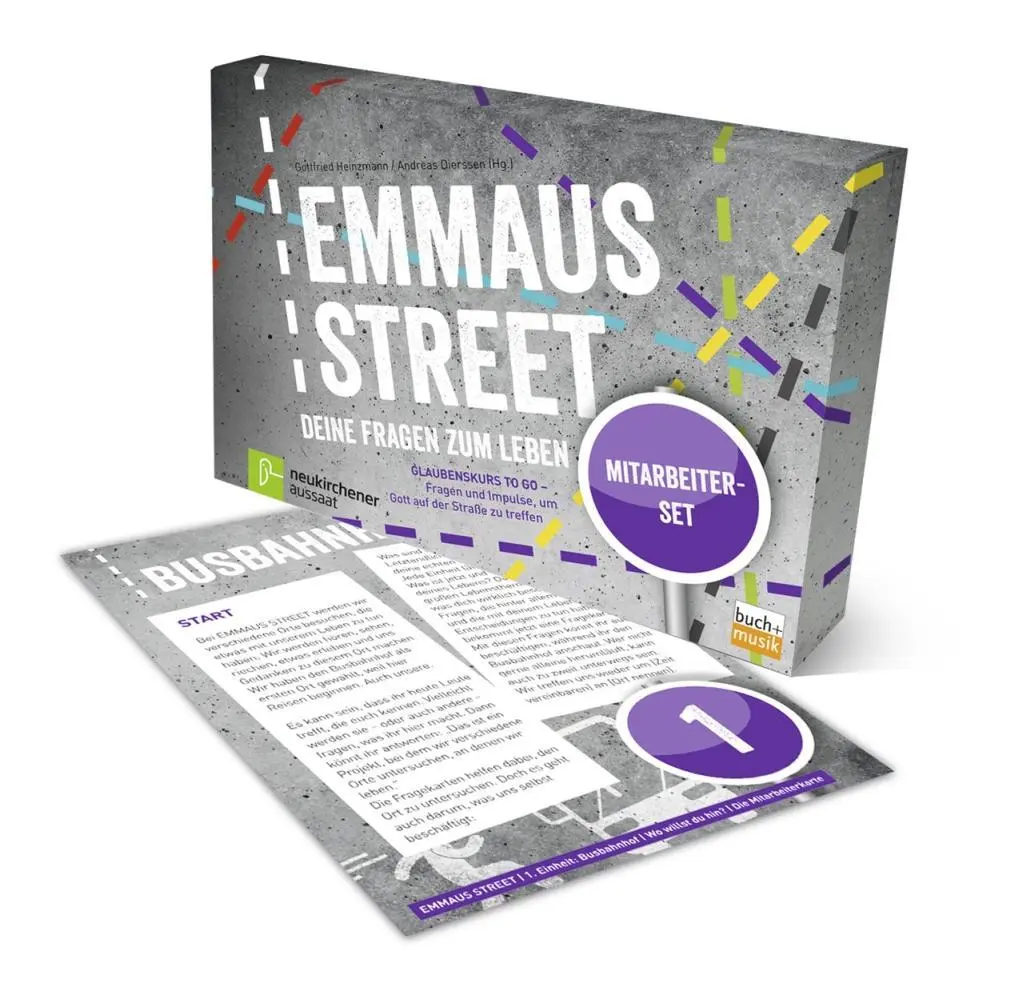 Cover: 9783761561195 | EMMAUS Street - Mitarbeiterset Deine Fragen zum Leben | Heinzmann