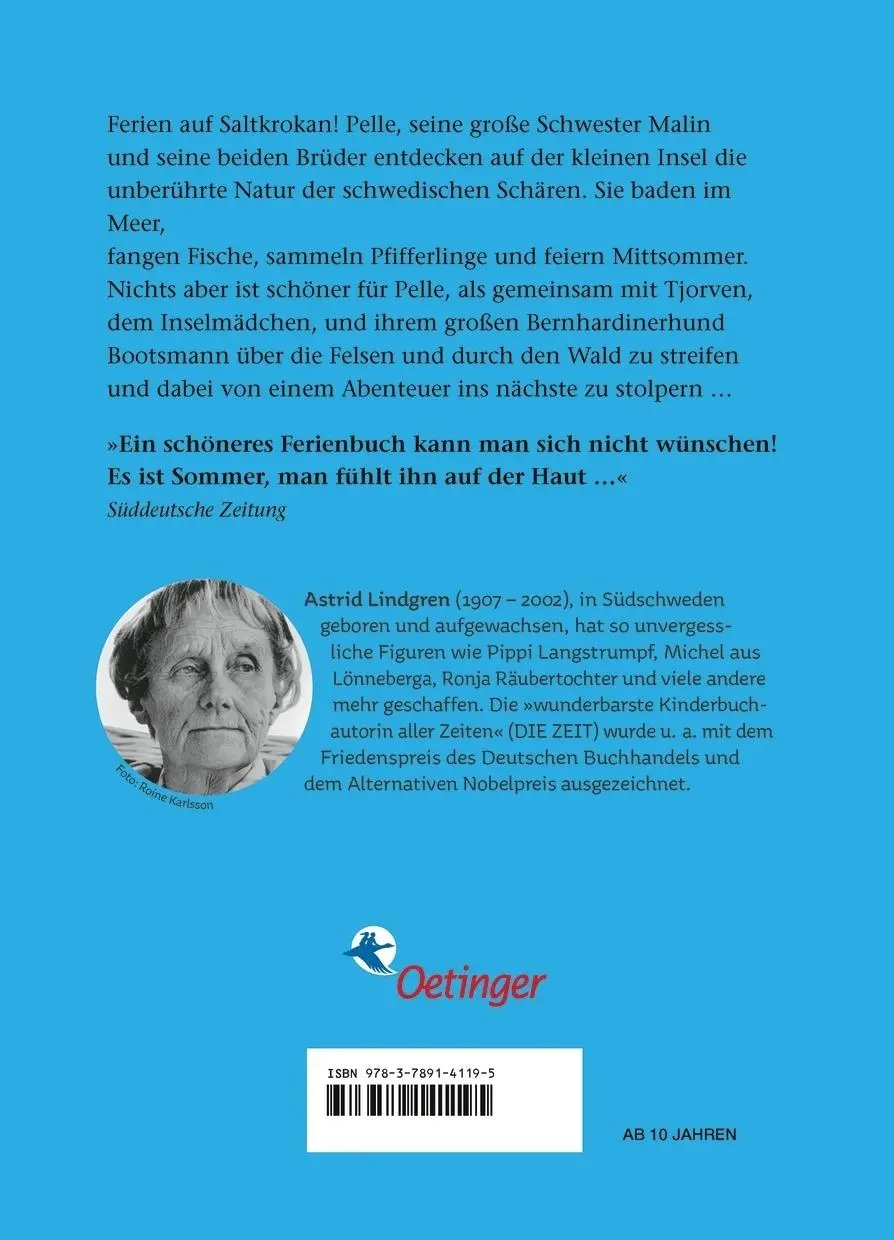 Rückseite: 9783789141195 | Ferien auf Saltkrokan | Astrid Lindgren | Buch | Ferien auf Saltkrokan