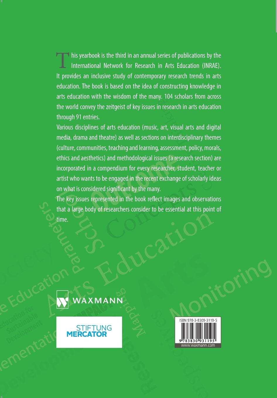 Rückseite: 9783830931195 | International Yearbook for Research in Arts Education 3/2015 | Buch