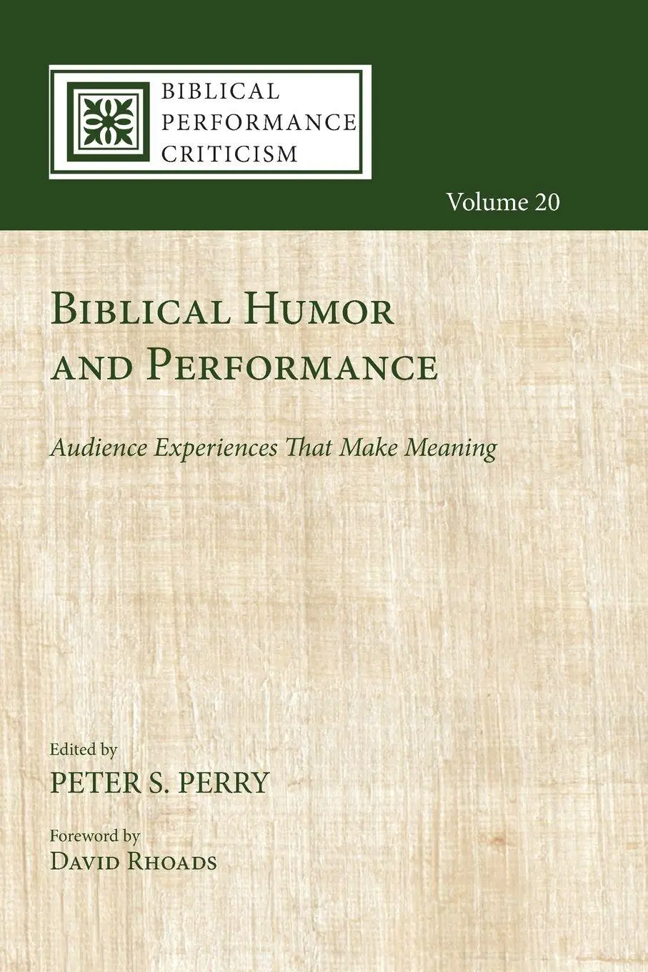 Cover: 9781666711295 | Biblical Humor and Performance | Peter S. Perry | Taschenbuch | 2023