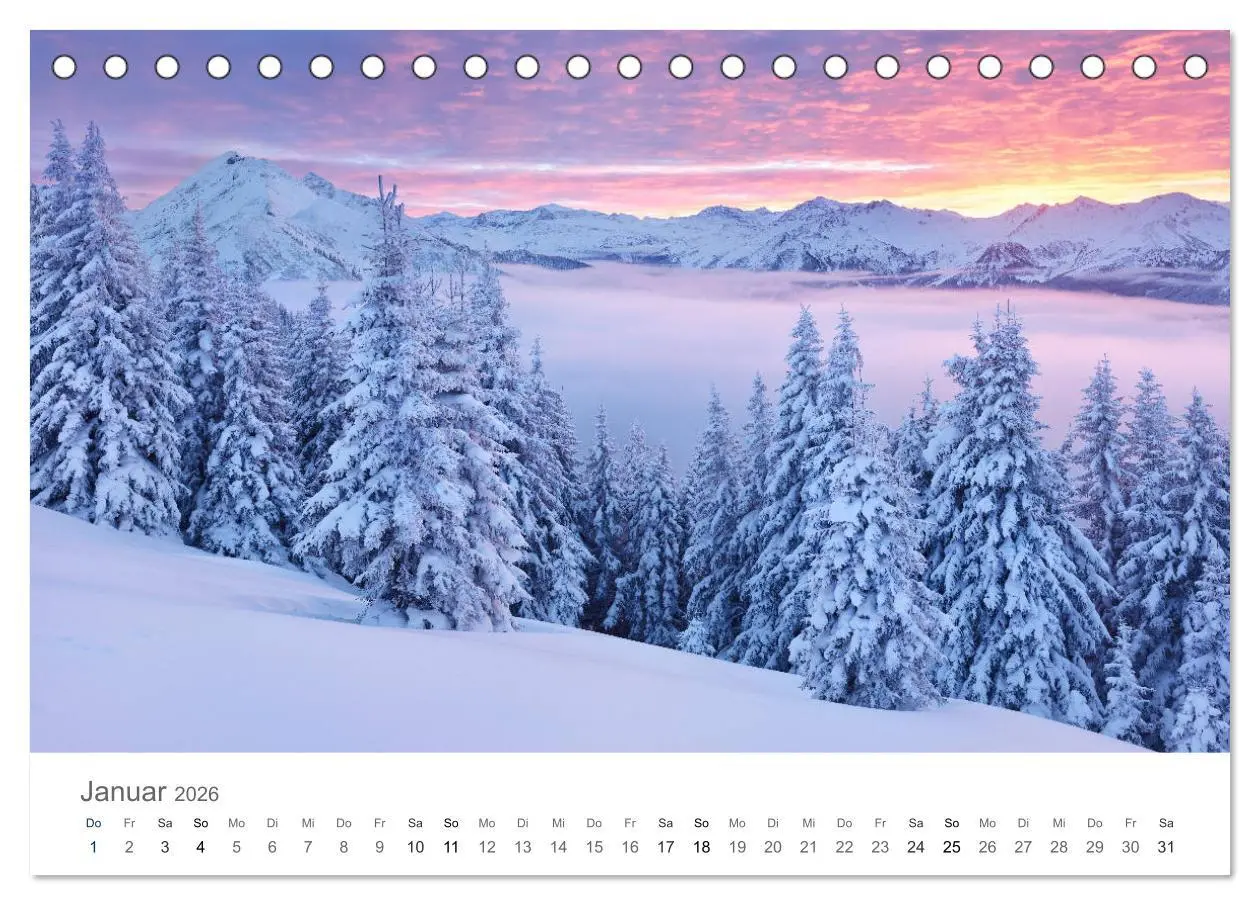 Bild: 9783457861295 | Die Schönheit der Alpen (Tischkalender 2026 DIN A5 quer), CALVENDO...