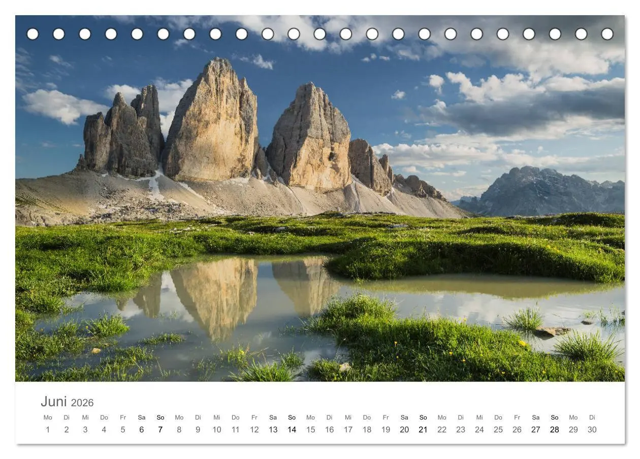 Bild: 9783457861295 | Die Schönheit der Alpen (Tischkalender 2026 DIN A5 quer), CALVENDO...