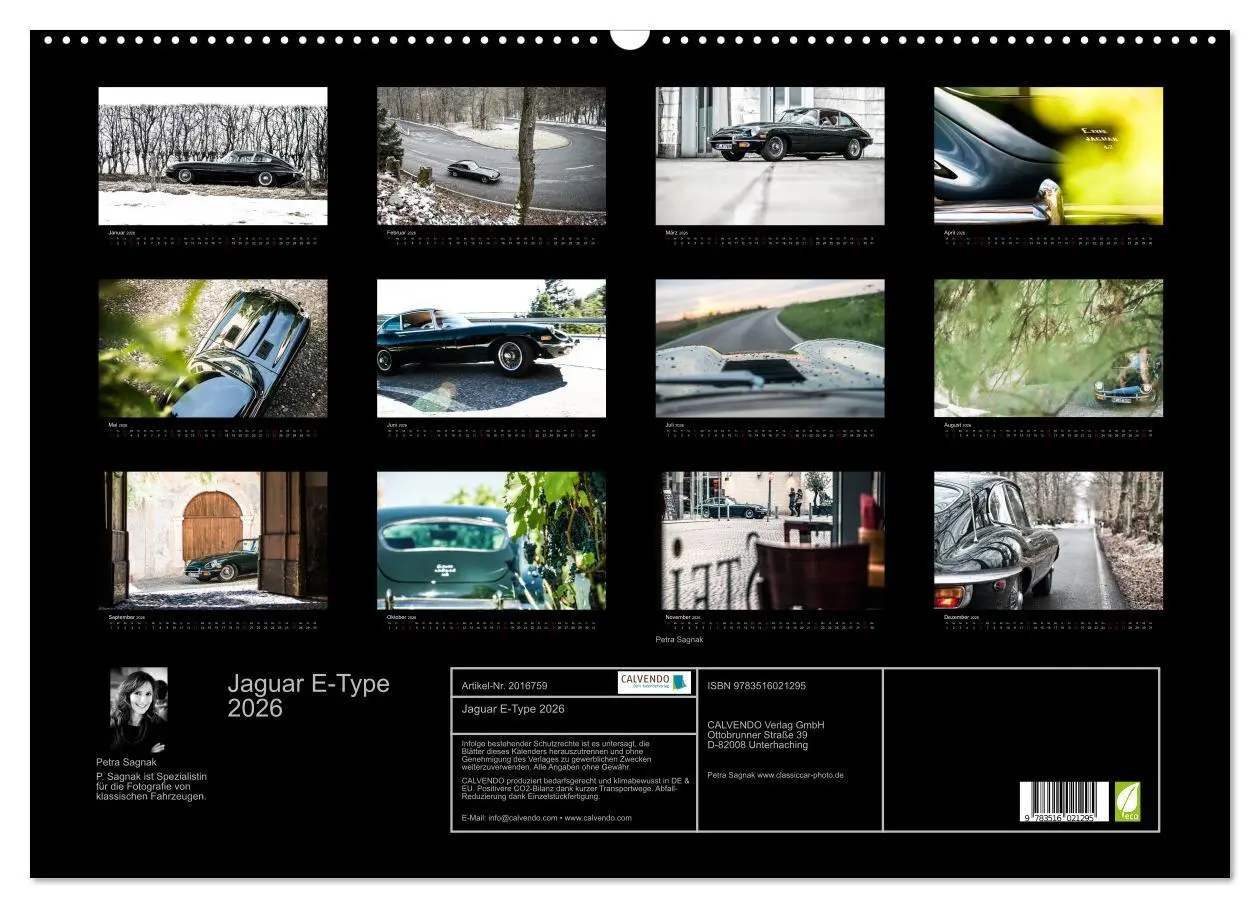 Bild: 9783516021295 | Jaguar E-Type 2026 (Wandkalender 2026 DIN A2 quer), CALVENDO...