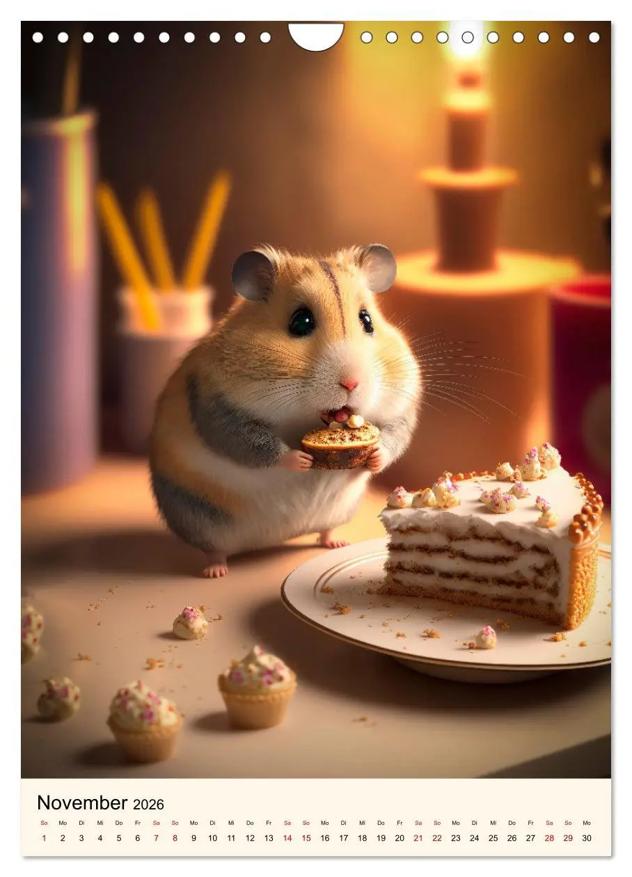 Bild: 9783516331295 | Was für ein Hamster (Wandkalender 2026 DIN A4 hoch), CALVENDO...
