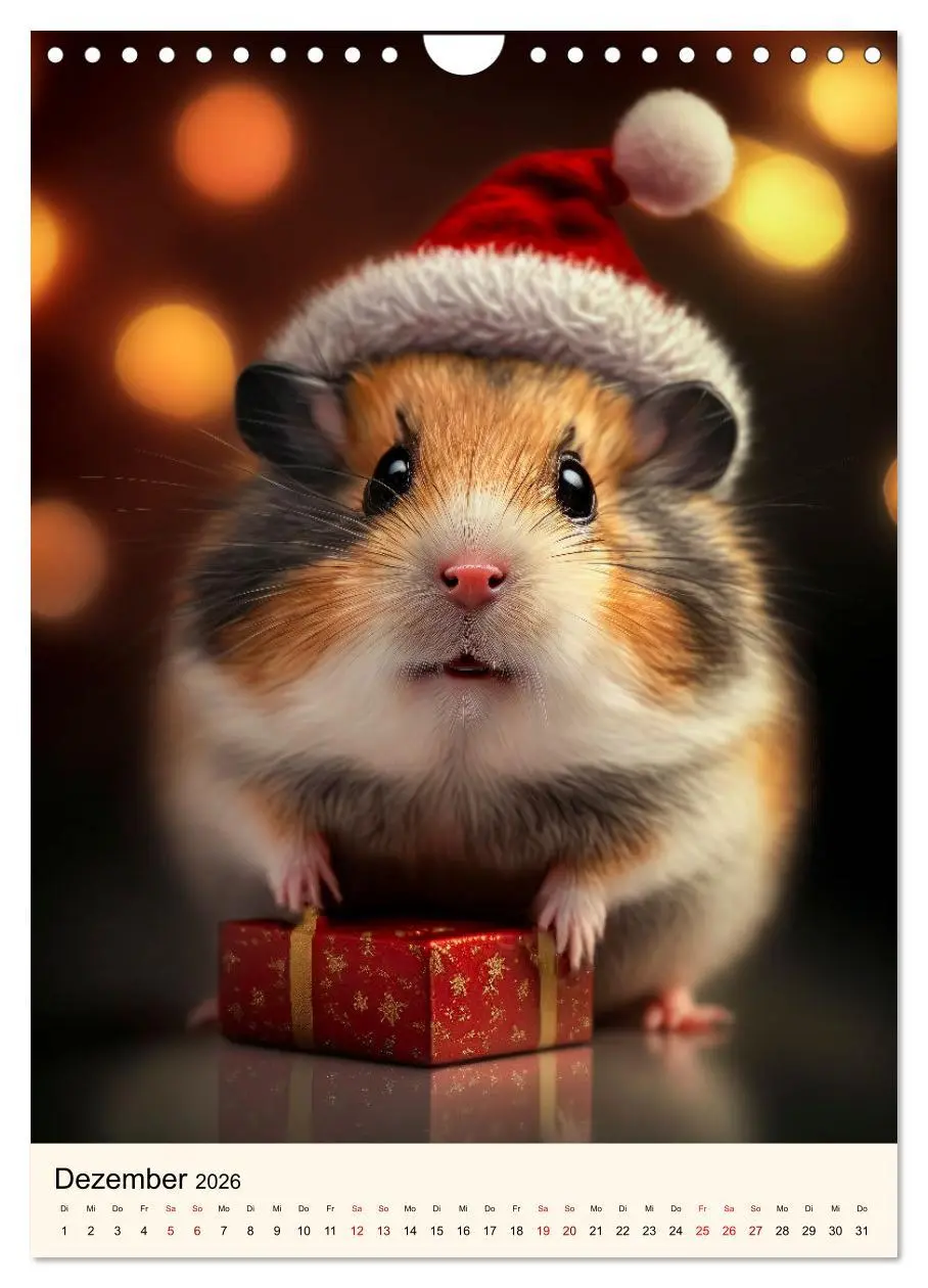 Bild: 9783516331295 | Was für ein Hamster (Wandkalender 2026 DIN A4 hoch), CALVENDO...