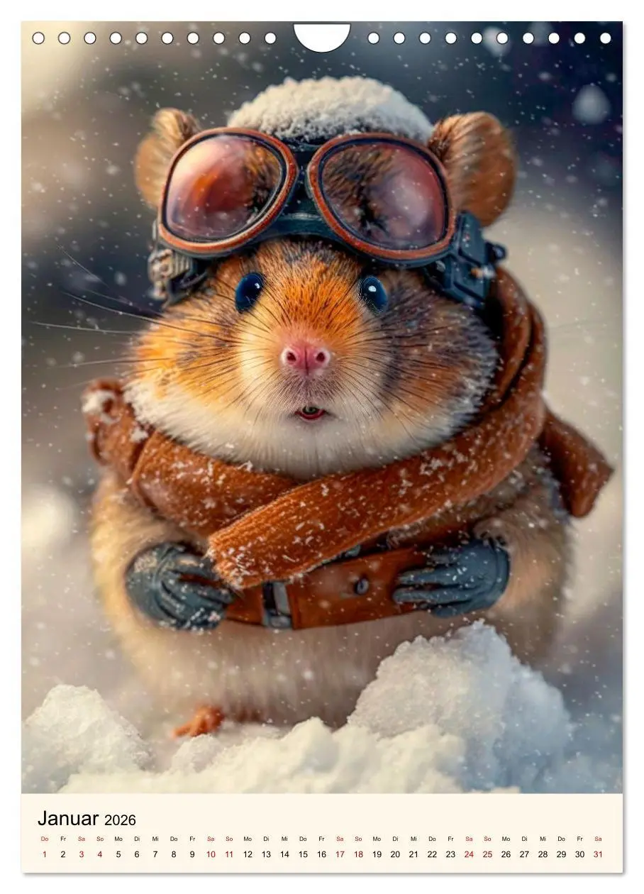 Bild: 9783516331295 | Was für ein Hamster (Wandkalender 2026 DIN A4 hoch), CALVENDO...