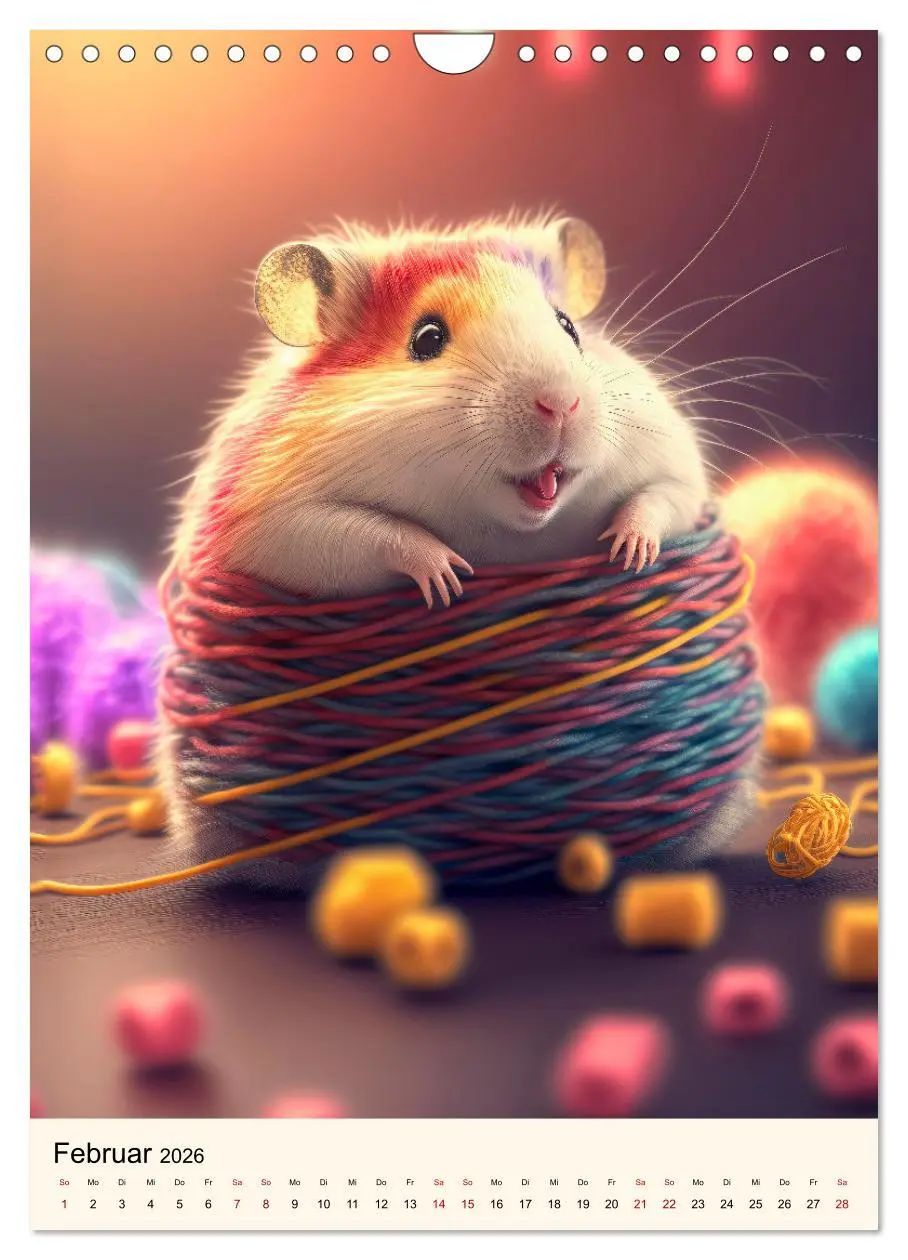 Bild: 9783516331295 | Was für ein Hamster (Wandkalender 2026 DIN A4 hoch), CALVENDO...