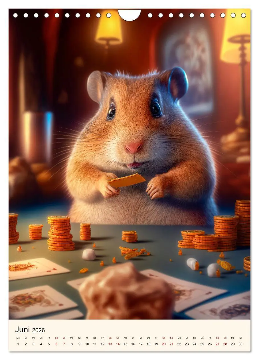 Bild: 9783516331295 | Was für ein Hamster (Wandkalender 2026 DIN A4 hoch), CALVENDO...