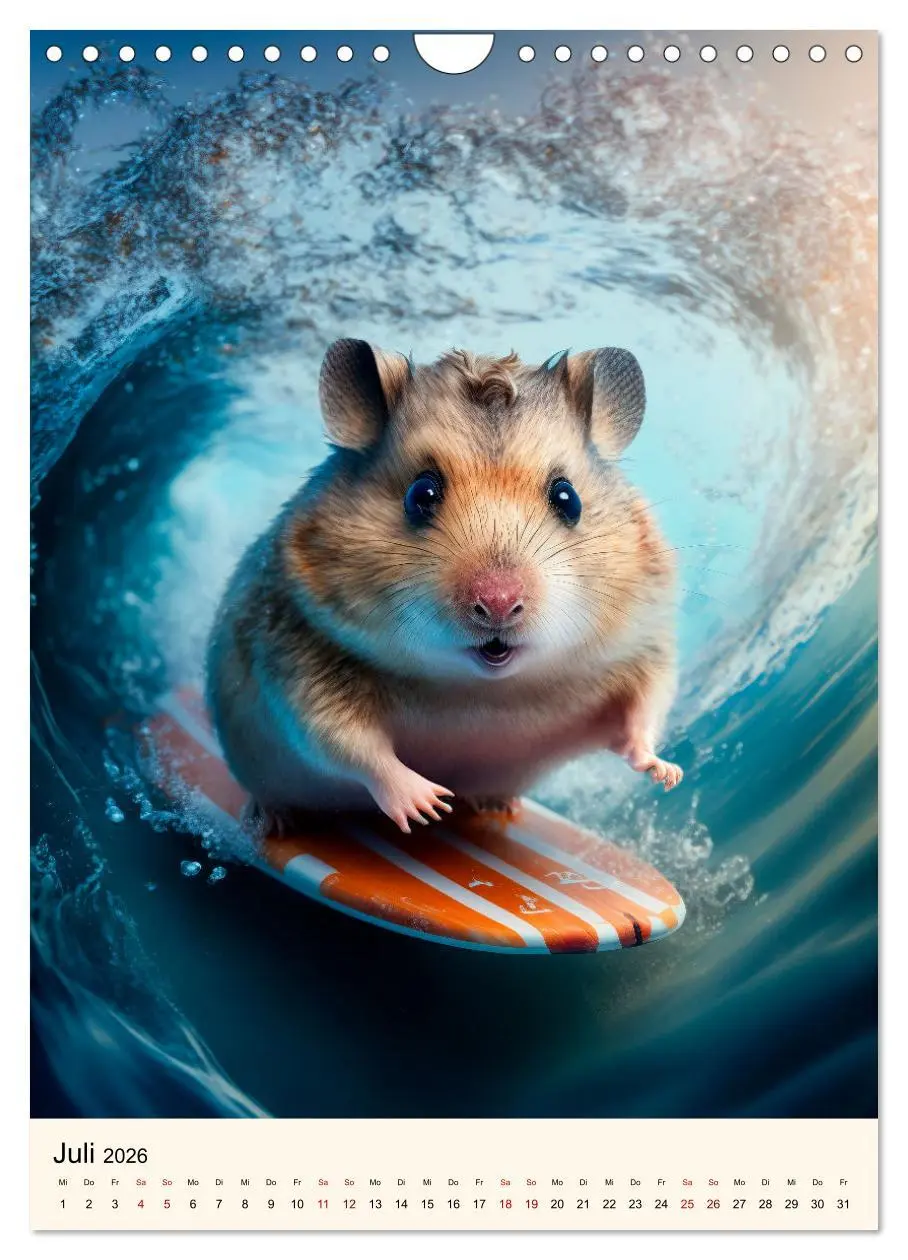 Bild: 9783516331295 | Was für ein Hamster (Wandkalender 2026 DIN A4 hoch), CALVENDO...