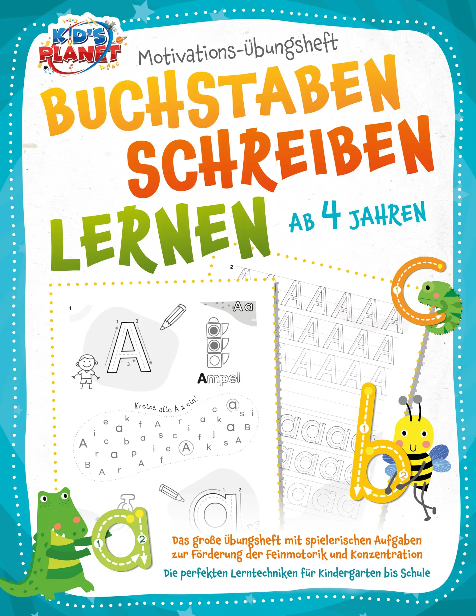 Cover: 9783989351295 | BUCHSTABEN SCHREIBEN LERNEN ab 4 Jahren: Das große Übungsheft mit...