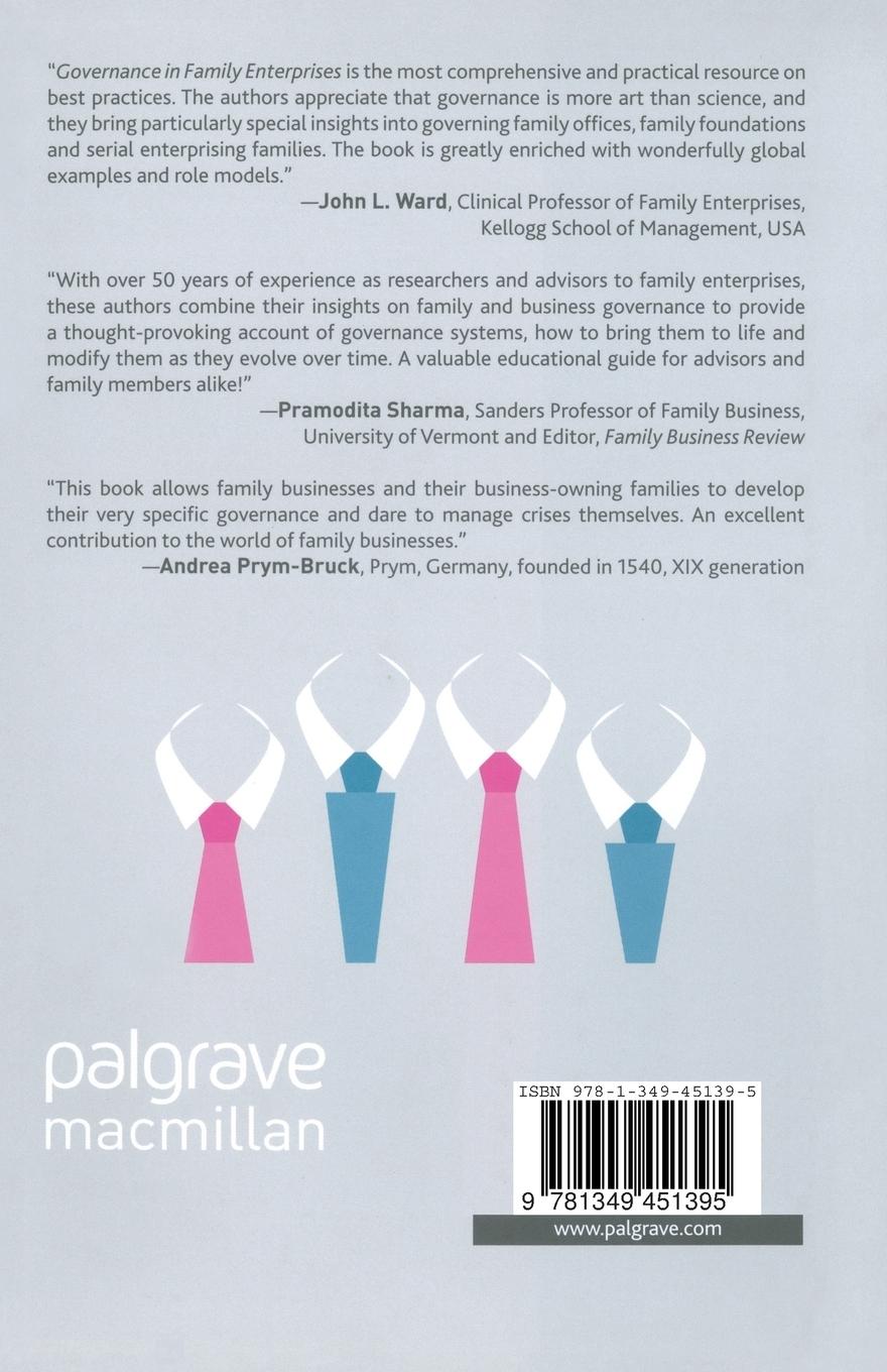 Rückseite: 9781349451395 | Governance in Family Enterprises | A. Koeberle-Schmid (u. a.) | Buch