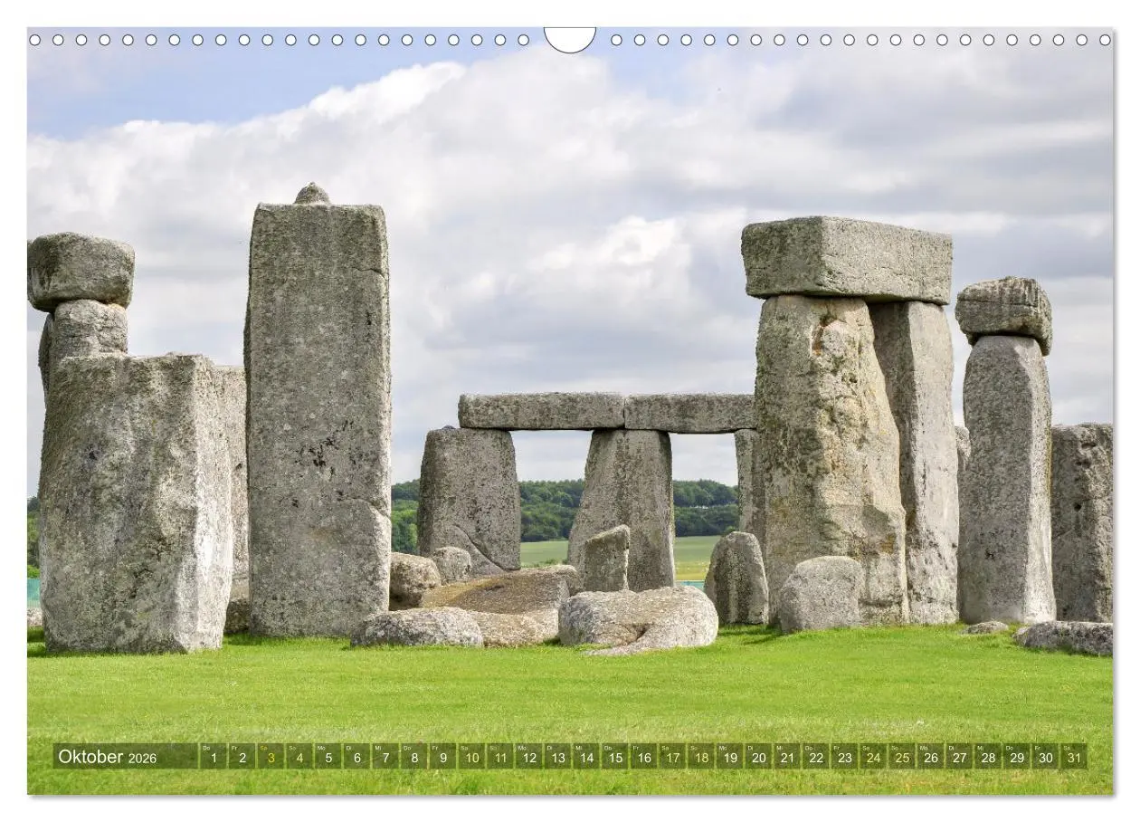 Bild: 9783457541395 | Geheimnisvolles Stonehenge (Wandkalender 2026 DIN A3 quer),...