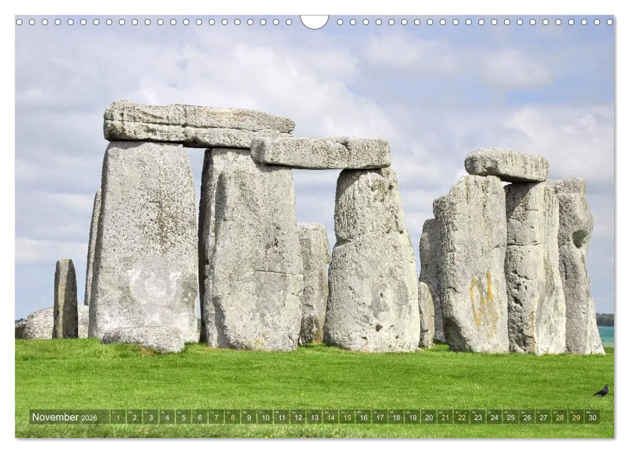Bild: 9783457541395 | Geheimnisvolles Stonehenge (Wandkalender 2026 DIN A3 quer),...