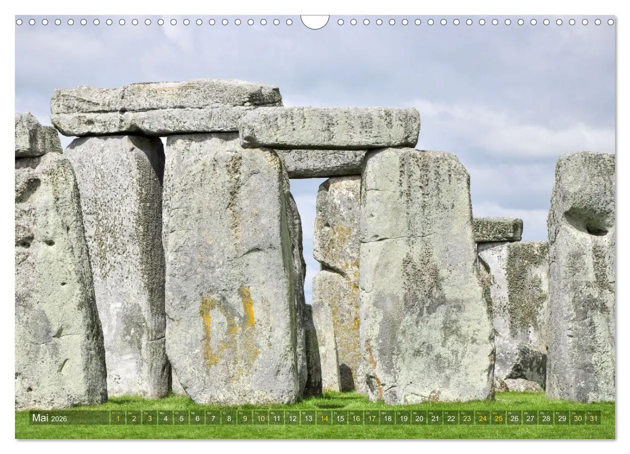 Bild: 9783457541395 | Geheimnisvolles Stonehenge (Wandkalender 2026 DIN A3 quer),...